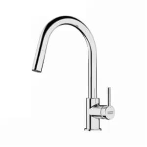Franke Lina Chrome-Plated Kitchen Side Lever Pull Out Tap