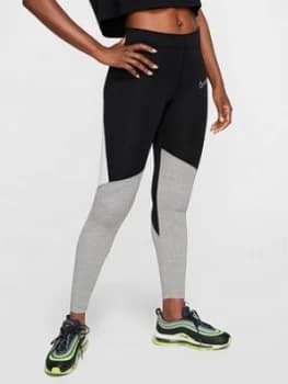Nike Nsw Colour Block Leggings - Black