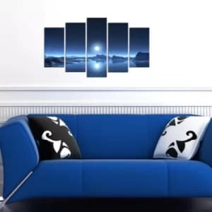 5PMX-125 Multicolor Decorative MDF Painting (5 Pieces)