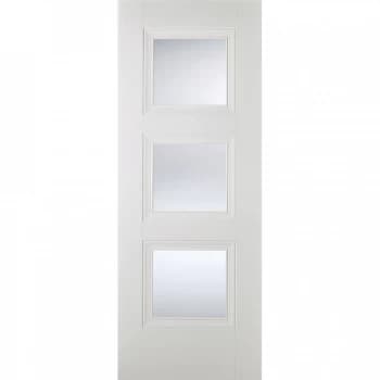 LPD Amsterdam White Primed Glazed Internal Door - 1981mm x 686mm (78 inch x 27 inch)