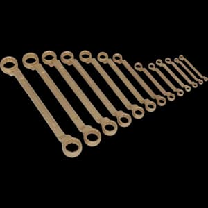 Sealey 13 Piece Double Ended Non Sparking Ring Spanner Set
