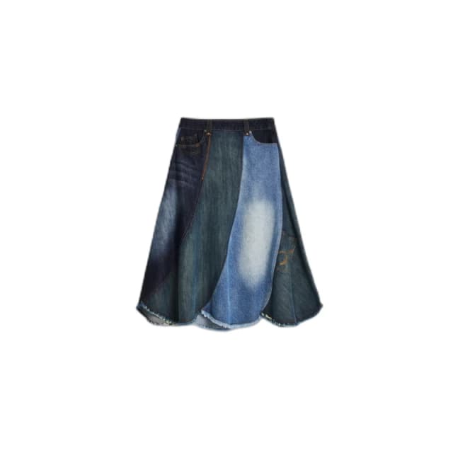 Desigual Denim skirt For Her Desigual Parch Bleu Female L