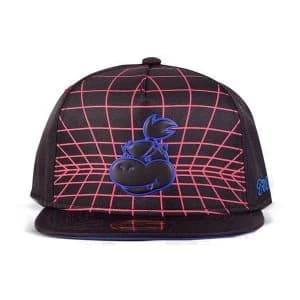 NINTENDO Super Mario Bros. Neon Bowser Jr. Face Badge Snapback Baseball Cap