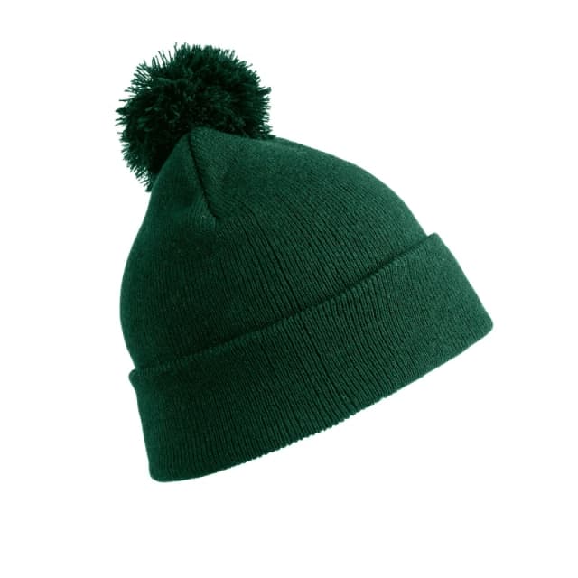 Result Result Men Pom Pom Beanie in Bottle Green Bottle Green One Size Male 5059444792854