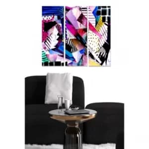 MDF638716753 Multicolor Decorative MDF Painting (3 Pieces)