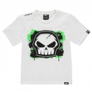No Fear Core Graphic T Shirt Junior Boys - White
