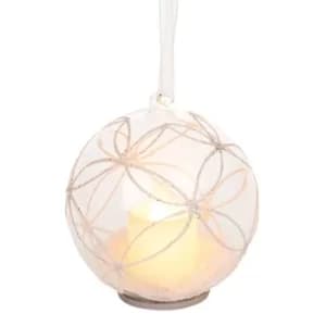 Xmas Candle Bauble Swirls