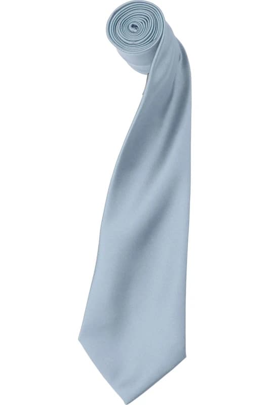 Premier Premier Men Plain Satin Tie (Narrow Blade) Pack of 2 in Light Blue Light Blue One Size Male 5059269153090