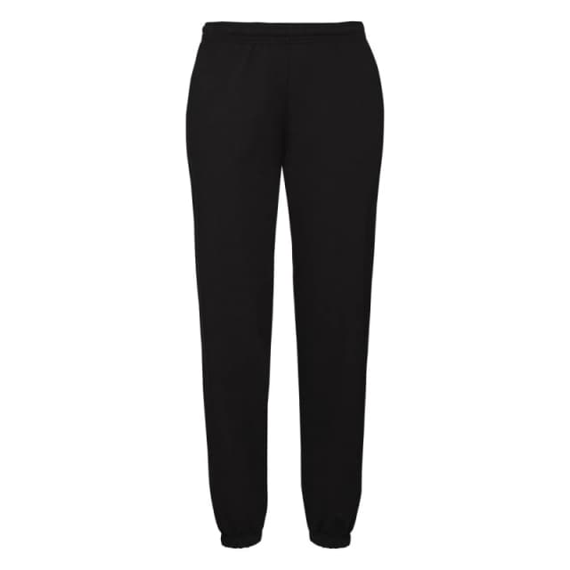 Fruit Of The Loom Fruit of the Loom Men Classic Elasticated Jogging Bottoms in Black Size: X-Small Black XS Male 5063300942130