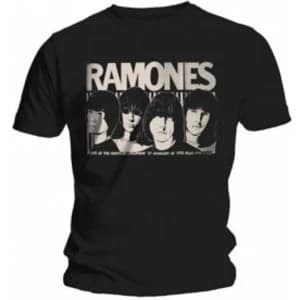 Ramones Odeon Poster Mens Black T Shirt: Small