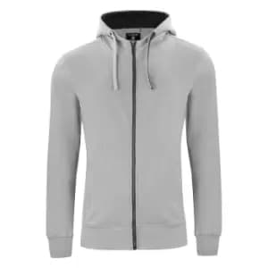 Clique Mens Classic Melange Full Zip Hoodie (3XL) (Grey)