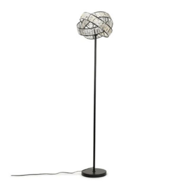 ValueLights Hudson Jewel Twist Floor Lamp Natural