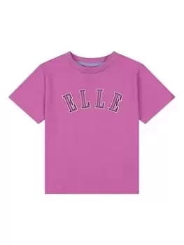 Elle Girls Fitted Crop Top - Violet, Violet, Size Age: 15-16 Years, Women