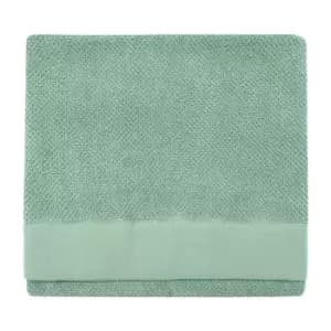 Textured Weave Bath Towel Smoke Green