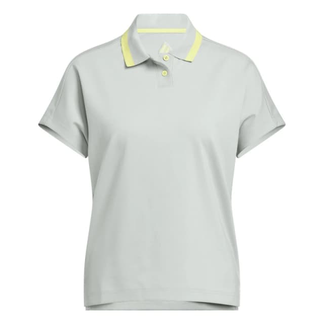 adidas Womens Go-To 2Btn Short Sleeve Performance Polo Shirt Wonder Silve female 16 (XL)