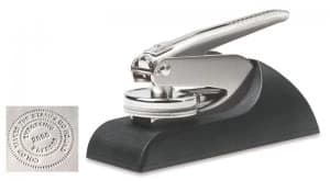 Q-Connect Custom Embossed Press Round 40mm