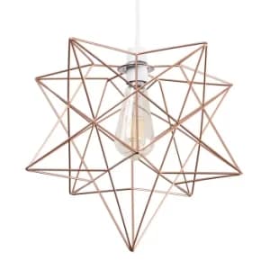Sadira Star Pendant Shade in Copper