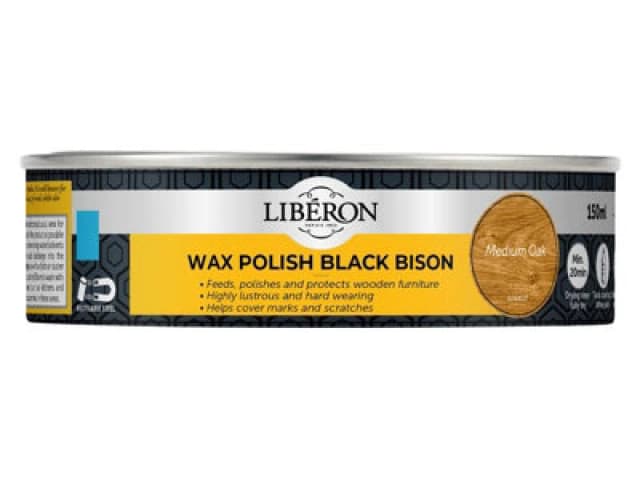 Liberon Black Bison Wax Paste Medium Oak 150ml Medium Oak unisex