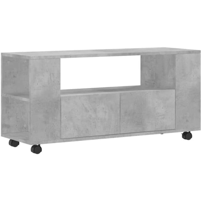 VIDAXL TV Cabinet Concrete Grey 102x34.5x43cm Engineered Wood Vidaxl 8720845922306