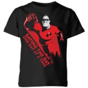 Incredibles 2 Saving The Day Kids T-Shirt - Black - 11-12 Years