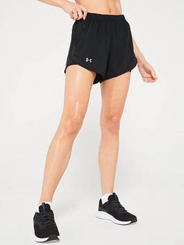 Womens 2-in-1 shorts Under Armour Fly-By Noir Female 2XL