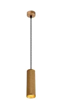 1 Light 20cm Ceiling Pendant Light GU10, Champagne Gold