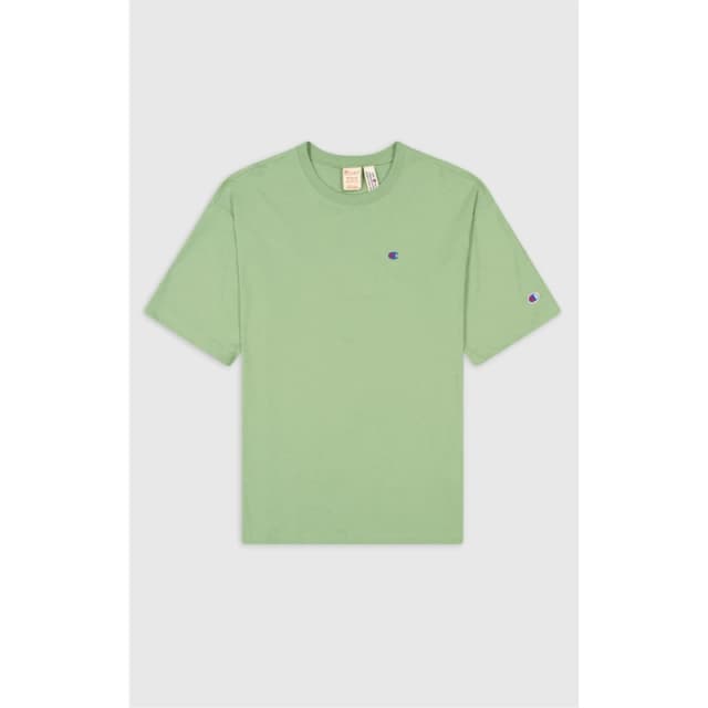 CHAMPION Reverse Weave Box Fit T-Shirt - Green Green XS