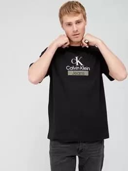 Calvin Klein Jeans Stacked Archival Tee - Black