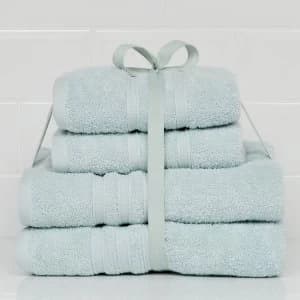 Catherine Lansfield 4 Piece Zero Twist Towel Bale - Duck Egg