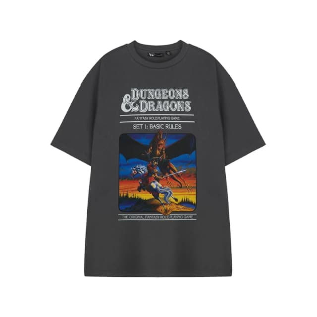 Dungeons & Dragons Dungeons & Dragons Men Short Sleeved T-Shirt in Grey Size: Small Grey S Male 5063203916610