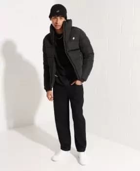 Superdry Mens Non Hooded Sports Puffer Jacket Black - Size: M