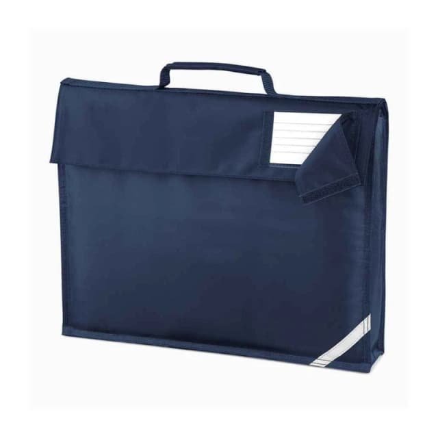 Quadra Mens Reflective Book Bag in Navy Navy Male