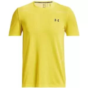 Under Armour Seamless Short Sleeve Mens - Yellow