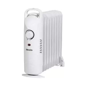 Devola 800W Mini Oil Filled Radiator (9 Fin) White - DVMOR9F08W