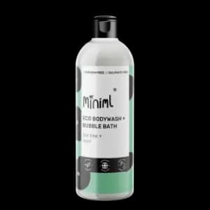 Bodywash + Bubblebath - Tea Tree + Mint - 12 x 500ML PET Flip (MIN191)