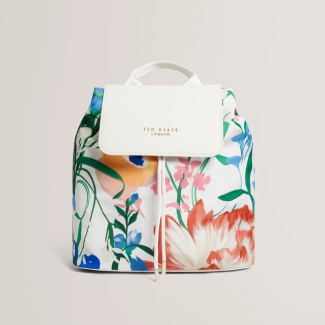 Ted Baker Ted Print Rucksack Ld63 White-Blac female One Size