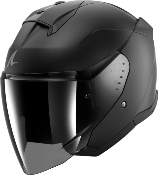 Shark Skwal Jet Dark Shadow Jet Helmet, black, Size L for Men