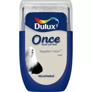 Dulux Once Egyptian Cotton Matt Emulsion Paint 30ml
