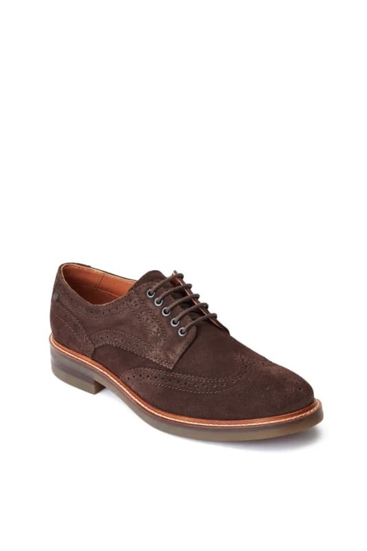 Base London Base London Men Hatfield Brogue Shoe in Brown Size: 10 Brown 10 Male 5038538358404