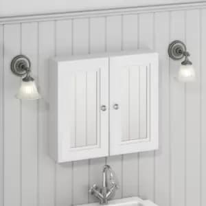 White Mirrored Wall Bathroom Cabinet 667 x 600mm - Westbury