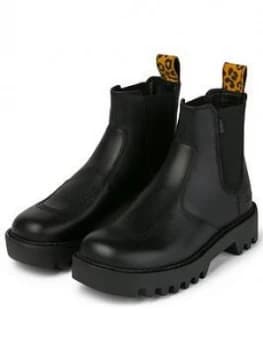 Kickers Kickers Kizziie Chelz Ankle Boot, Black, Size 3, Women