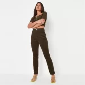 Missguided Cord Cargo Jeans Co Ord - Green