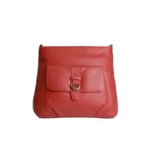 Womens/Ladies Jackie Buckle Bag (One size) (Red) - Eastern Counties Leather