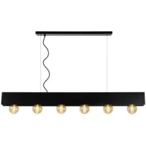 Lucide SURTUS - Bar Pendant Light - 6xE27 - Black