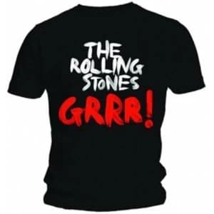Rolling Stones Contrast Paint Mens Black T Shirt: Large