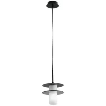 Fan Europe Lighting - Fan Europe Record - Double disc Pendant, Tinted Glass, Black Opal, E14