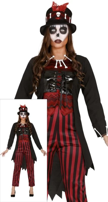Fiestas Guirca Fancy Dress Adult Voodoo Witch in Black Size: XL Black Unisex XL