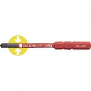 Wiha SoftFinish electric VDE Plus/Minus Interchangeable bit SL/PZ 1 83mm Compatible with Wiha Torque