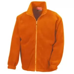 Result Mens Full Zip Active Fleece Anti Pilling Jacket (L) (Orange)