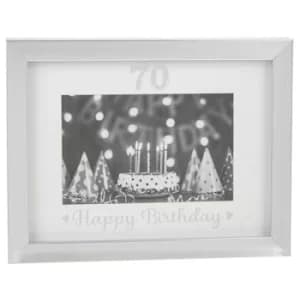 Silver Event Frame Birthday 70th